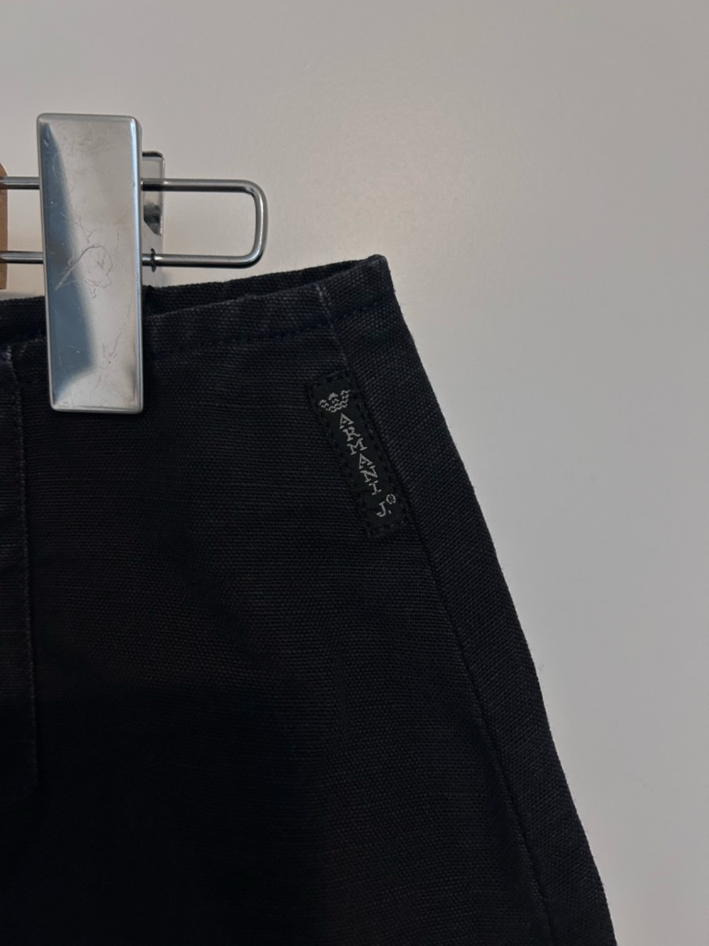 ARMANI JEANS black mini skirt